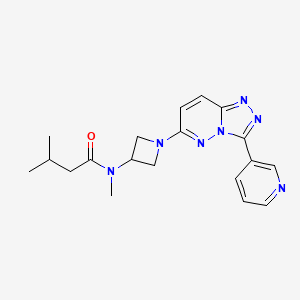 molecular formula C19H23N7O B2622181 N,3-Dimethyl-N-[1-(3-pyridin-3-yl-[1,2,4]triazolo[4,3-b]pyridazin-6-yl)azetidin-3-yl]butanamide CAS No. 2380169-91-3