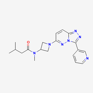 molecular formula C19H23N7O B2622181 N,3-dimethyl-N-{1-[3-(pyridin-3-yl)-[1,2,4]triazolo[4,3-b]pyridazin-6-yl]azetidin-3-yl}butanamide CAS No. 2380169-91-3