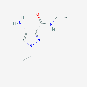 molecular formula C9H16N4O B2622189 4-Amino-N-ethyl-1-propyl-1H-pyrazole-3-carboxamide CAS No. 2101199-99-7