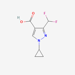 1-Cyclopropyl-3-(difluoromethyl)pyrazole-4-carboxylic acid