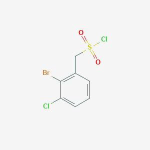 molecular formula C7H5BrCl2O2S B2622194 (2-Bromo-3-chlorophenyl)methanesulfonyl chloride CAS No. 1536276-49-9