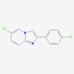 molecular formula C13H8Cl2N2 B026222 6-Chloro-2-(4-chlorophenyl)imidazo[1,2-a]pyridine CAS No. 88964-99-2