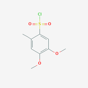 molecular formula C9H11ClO4S B2622205 4,5-Dimethoxy-2-methylbenzenesulfonyl chloride CAS No. 60987-20-4