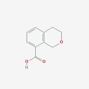 molecular formula C10H10O3 B2622211 3,4-dihydro-1H-2-benzopyran-8-carboxylic acid CAS No. 933704-11-1
