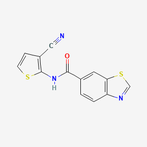 N-(3-cyanothiophen-2-yl)-1,3-benzothiazole-6-carboxamide