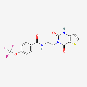 N-(2-(2,4-dioxo-1,2-dihydrothieno[3,2-d]pyrimidin-3(4H)-yl)ethyl)-4-(trifluoromethoxy)benzamide