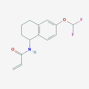 N-[6-(Difluoromethoxy)-1,2,3,4-tetrahydronaphthalen-1-yl]prop-2-enamide