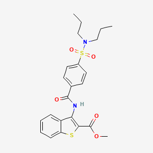 methyl 3-(4-(N,N-dipropylsulfamoyl)benzamido)benzo[b]thiophene-2-carboxylate