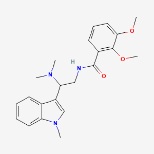 molecular formula C22H27N3O3 B2622254 N-(2-(dimethylamino)-2-(1-methyl-1H-indol-3-yl)ethyl)-2,3-dimethoxybenzamide CAS No. 1203238-49-6