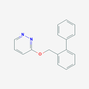molecular formula C17H14N2O B262226 3-[(2-Phenylphenyl)methoxy]pyridazine 
