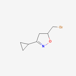 5-(Bromomethyl)-3-cyclopropyl-4,5-dihydro-1,2-oxazole