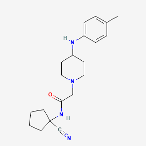 N-(1-cyanocyclopentyl)-2-{4-[(4-methylphenyl)amino]piperidin-1-yl}acetamide
