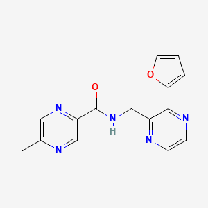 N-((3-(furan-2-yl)pyrazin-2-yl)methyl)-5-methylpyrazine-2-carboxamide