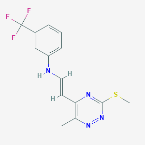 N-(2-(6-Methyl-3-(methylsulfanyl)-1,2,4-triazin-5-yl)vinyl)-3-(trifluoromethyl)aniline