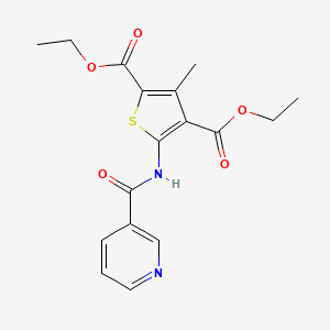 Diethyl 3-methyl-5-(nicotinamido)thiophene-2,4-dicarboxylate