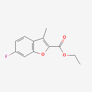 molecular formula C12H11FO3 B2622301 Ethyl6-fluoro-3-methyl-1-benzofuran-2-carboxylate CAS No. 1993175-22-6