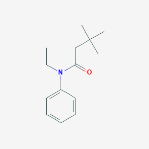 molecular formula C14H21NO B262231 N-ethyl-3,3-dimethyl-N-phenylbutanamide 
