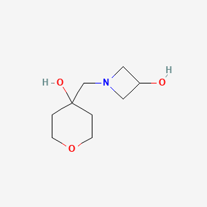 1-[(4-Hydroxyoxan-4-yl)methyl]azetidin-3-ol