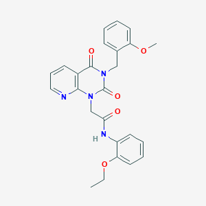 molecular formula C25H24N4O5 B2622364 N-(2-ethoxyphenyl)-2-[3-(2-methoxybenzyl)-2,4-dioxo-3,4-dihydropyrido[2,3-d]pyrimidin-1(2H)-yl]acetamide CAS No. 902923-97-1