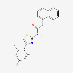 molecular formula C24H22N2OS B2622396 N-(4-mesitylthiazol-2-yl)-2-(naphthalen-1-yl)acetamide CAS No. 324758-37-4