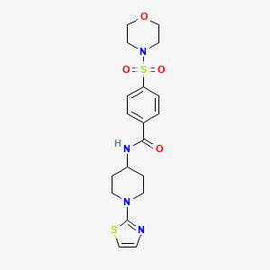 4-(morpholinosulfonyl)-N-(1-(thiazol-2-yl)piperidin-4-yl)benzamide