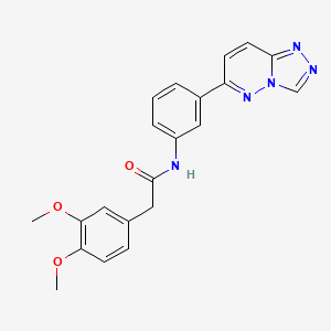 molecular formula C21H19N5O3 B2622414 2-(3,4-dimethoxyphenyl)-N-[3-([1,2,4]triazolo[4,3-b]pyridazin-6-yl)phenyl]acetamide CAS No. 894063-71-9