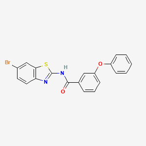 N-(6-bromo-1,3-benzothiazol-2-yl)-3-phenoxybenzamide