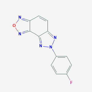 molecular formula C12H6FN5O B262242 7-(4-fluorophenyl)-7H-[1,2,3]triazolo[4,5-e][2,1,3]benzoxadiazole 