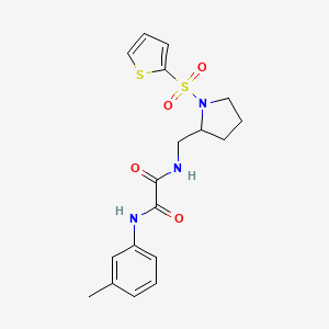 N1-((1-(thiophen-2-ylsulfonyl)pyrrolidin-2-yl)methyl)-N2-(m-tolyl)oxalamide