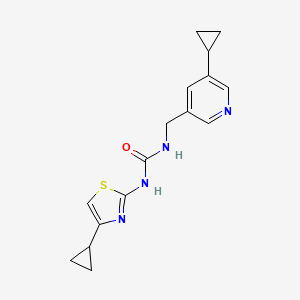 1-((5-Cyclopropylpyridin-3-yl)methyl)-3-(4-cyclopropylthiazol-2-yl)urea
