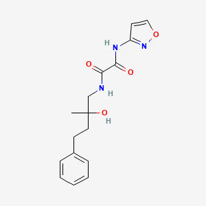 N1-(2-hydroxy-2-methyl-4-phenylbutyl)-N2-(isoxazol-3-yl)oxalamide