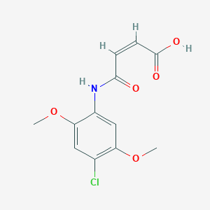 molecular formula C12H12ClNO5 B2622437 (Z)-4-((4-chloro-2,5-dimethoxyphenyl)amino)-4-oxobut-2-enoic acid CAS No. 574006-86-3
