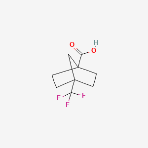 molecular formula C9H11F3O2 B2622457 4-(Trifluoromethyl)bicyclo[2.2.1]heptane-1-carboxylic acid CAS No. 952403-55-3