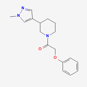 1-[3-(1-Methylpyrazol-4-yl)piperidin-1-yl]-2-phenoxyethanone