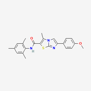 N-mesityl-6-(4-methoxyphenyl)-3-methylimidazo[2,1-b]thiazole-2-carboxamide