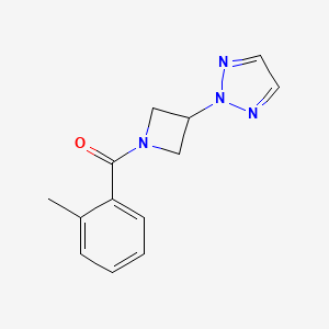 (3-(2H-1,2,3-triazol-2-yl)azetidin-1-yl)(o-tolyl)methanone