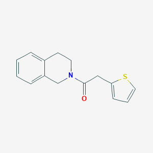 molecular formula C15H15NOS B262247 1-(3,4-dihydroisoquinolin-2(1H)-yl)-2-(thiophen-2-yl)ethanone 
