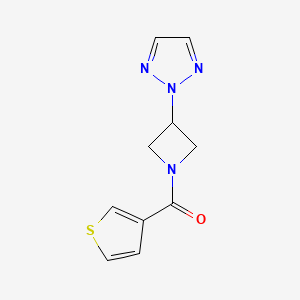 (3-(2H-1,2,3-triazol-2-yl)azetidin-1-yl)(thiophen-3-yl)methanone