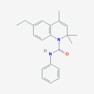 molecular formula C21H24N2O B262249 6-ethyl-2,2,4-trimethyl-N-phenyl-1(2H)-quinolinecarboxamide 