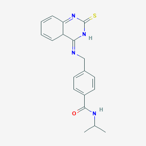 molecular formula C19H20N4OS B2622523 N-(propan-2-yl)-4-{[(2-sulfanylidene-1,2-dihydroquinazolin-4-yl)amino]methyl}benzamide CAS No. 440334-28-1
