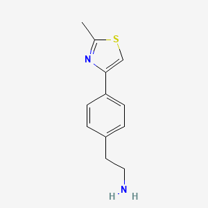 2-[4-(2-Methyl-1,3-thiazol-4-yl)phenyl]ethanamine