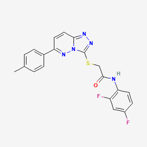 molecular formula C20H15F2N5OS B2622551 N-(2,4-difluorophenyl)-2-((6-(p-tolyl)-[1,2,4]triazolo[4,3-b]pyridazin-3-yl)thio)acetamide CAS No. 894042-77-4
