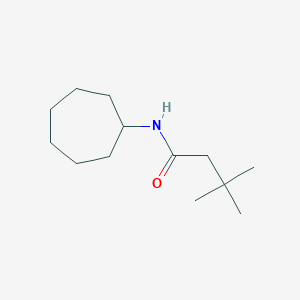 molecular formula C13H25NO B262259 N-cycloheptyl-3,3-dimethylbutanamide 