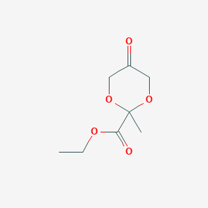 molecular formula C8H12O5 B2622590 Ethyl 2-methyl-5-oxo-1,3-dioxane-2-carboxylate CAS No. 1447943-86-3