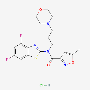 N-(4,6-difluorobenzo[d]thiazol-2-yl)-5-methyl-N-(3-morpholinopropyl)isoxazole-3-carboxamide hydrochloride