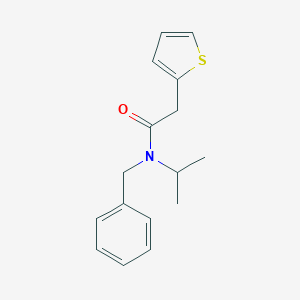 molecular formula C16H19NOS B262260 N-benzyl-N-propan-2-yl-2-thiophen-2-ylacetamide 