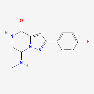 2-(4-fluorophenyl)-7-(methylamino)-6,7-dihydropyrazolo[1,5-a]pyrazin-4(5H)-one