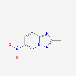 molecular formula C8H8N4O2 B2622604 2,8-Dimethyl-6-nitro-[1,2,4]triazolo[1,5-A]pyridine CAS No. 1794153-77-7