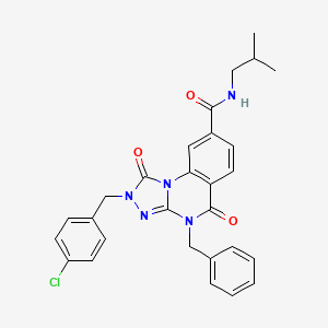 4-benzyl-2-(4-chlorobenzyl)-N-isobutyl-1,5-dioxo-1,2,4,5-tetrahydro-[1,2,4]triazolo[4,3-a]quinazoline-8-carboxamide