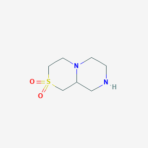 molecular formula C7H14N2O2S B2622609 Octahydropyrazino[2,1-c][1,4]thiazine 2,2-dioxide CAS No. 929047-26-7